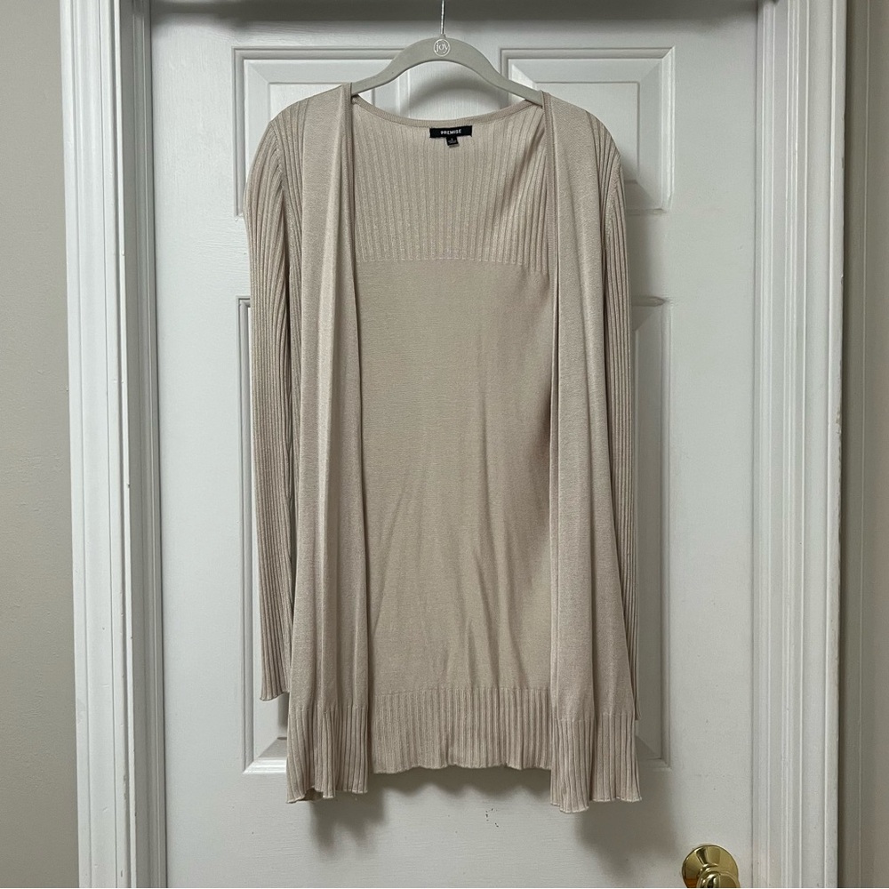 Tan/Cream Color Cardigan